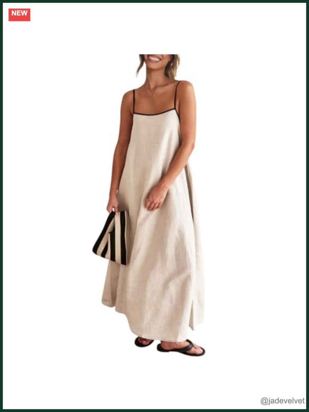 Linen Maxi Dress Spaghetti Strap Backless Casual Party Beach - Picture 3 of 6